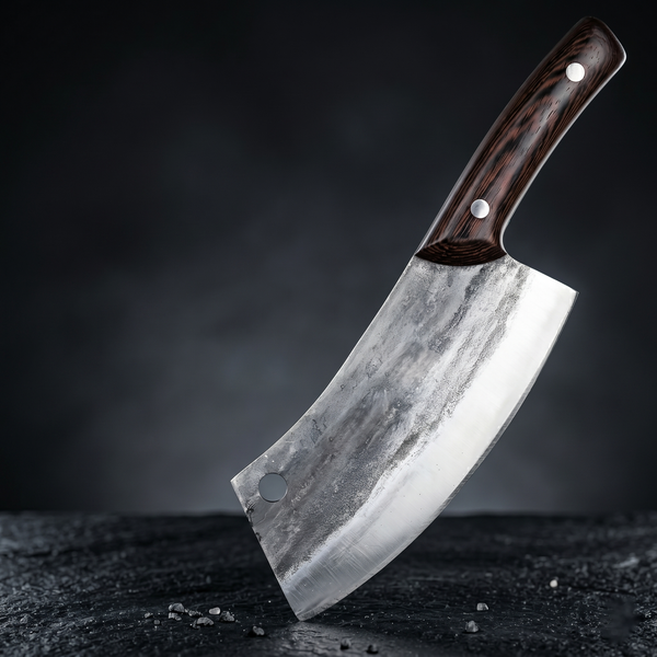 The 7" Hand-Forged High Carbon Steel Chef's Cleaver Knife